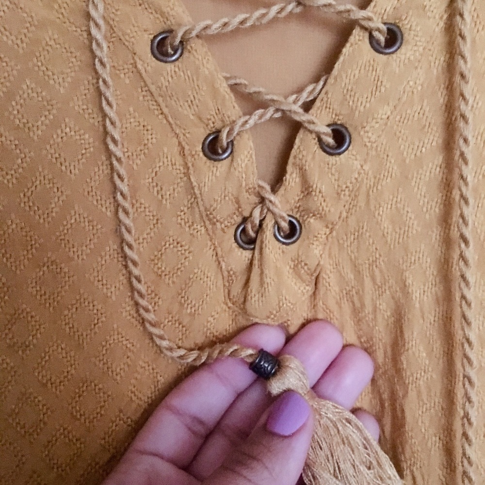 {Fall Yellow Blouse}š«š« - Picture 7 of 8